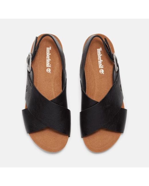 Timberland Black Malibu Waves Basic Backstrap Sandal For
