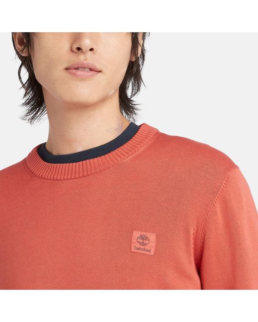 red timberland jumper