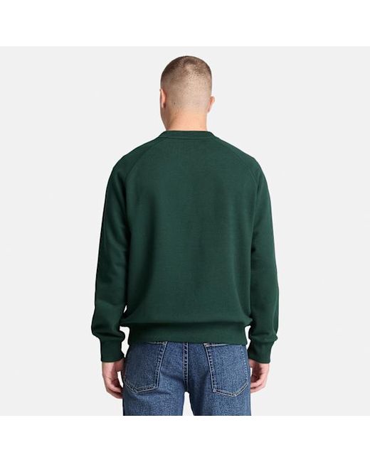 Timberland Green Exeter River Crew Sweatshirt For for men