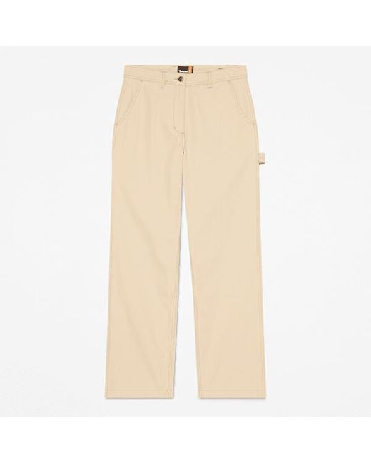 Timberland Natural Canvas Straight Trouser For