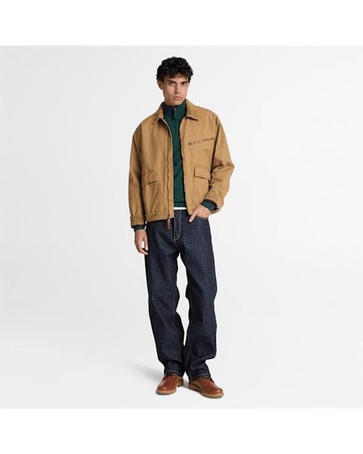 Timberland Green Cohas Brook Merino Quarter-Zip Jumper For for men