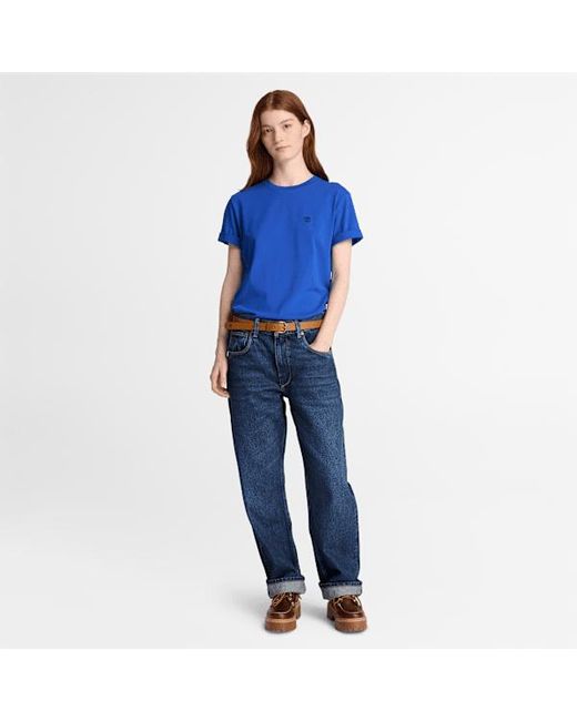 Timberland Blue Crafted Crew Short-Sleeve T-Shirt For