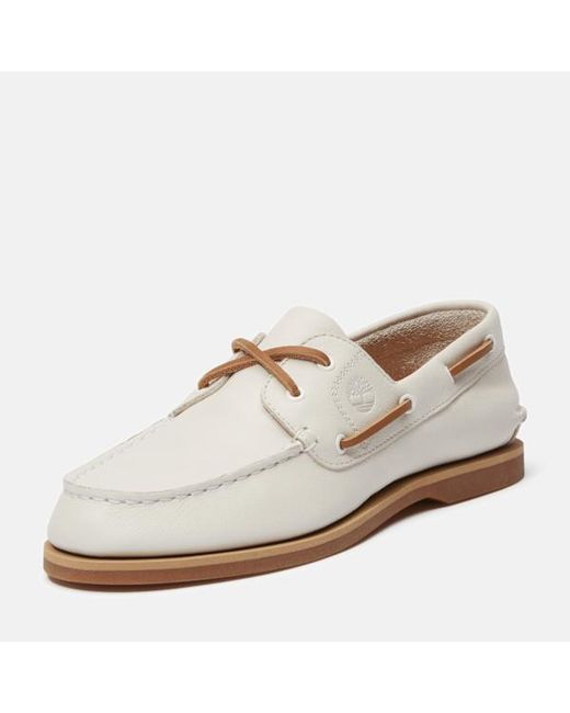 Timberland White Classic Boat Shoe For