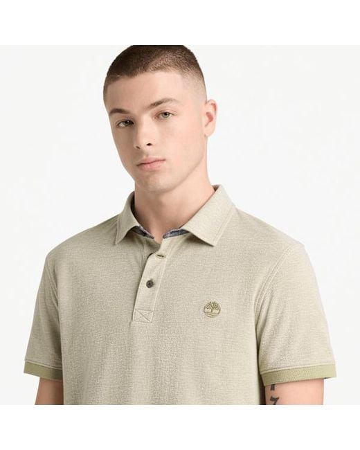 Timberland Natural Baboosic Brook Oxford Short-Sleeve Polo For for men