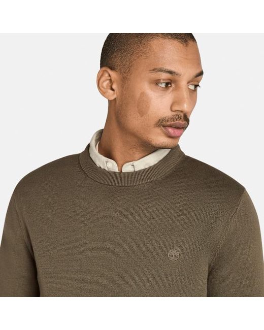 Timberland Green Williams River Cotton Jumper For for men