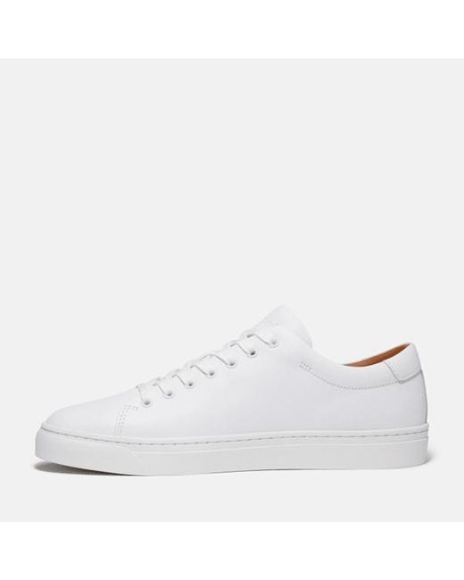 Timberland Dover Park Trainer For Men In White, Man, White, Size: 3.5 for men