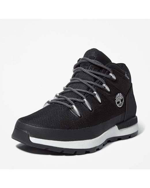 Timberland Black Sprint Trekker Mid Waterproof Trainer For for men