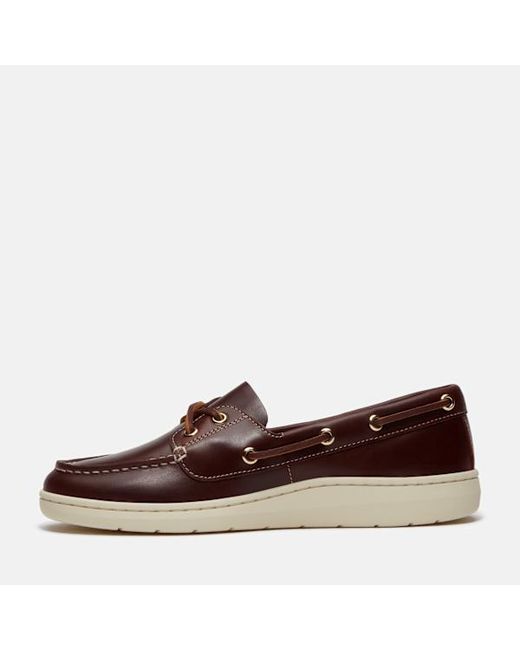 Timberland Brown Portofino Pier Boat Shoe For