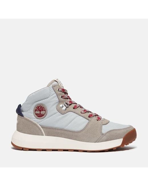 Timberland White Retro Swift High Top Lace-Up Sneaker