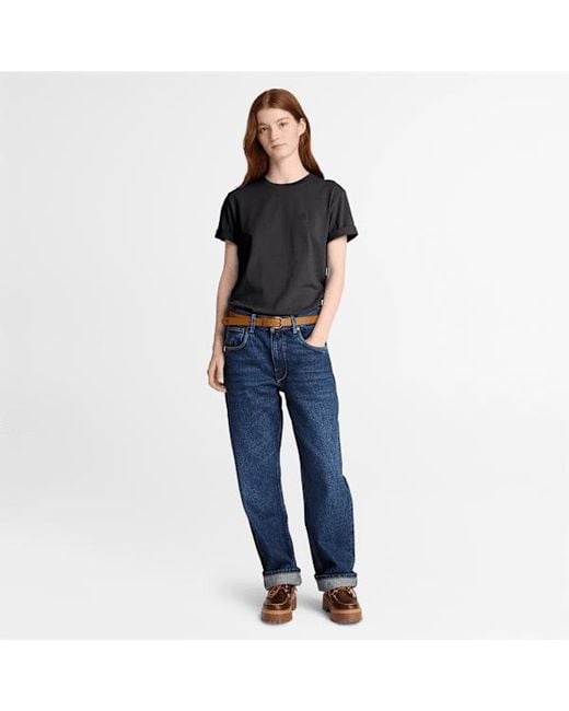 Timberland Black Crafted Crew Short-Sleeve T-Shirt For