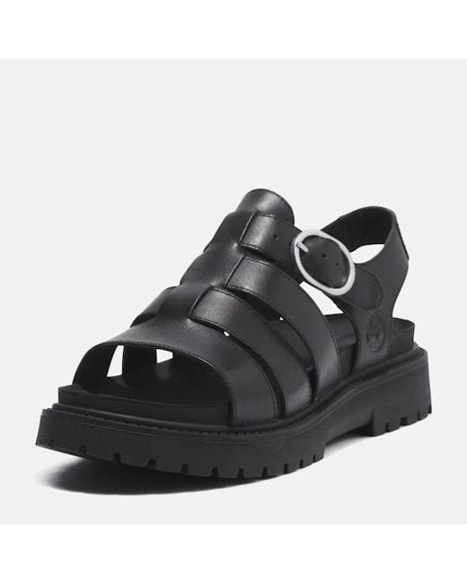 Timberland Black Clairemont Way Fisherman Sandal For