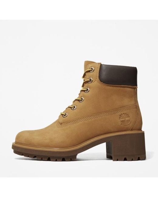 Timberland Brown Kinsley Mid Waterproof Boot For Women In Yellow, Woman, Yellow, Size: 3.5