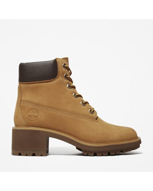 Timberland Brown Kinsley Mid Waterproof Boot For Women In Yellow, Woman, Yellow, Size: 3.5