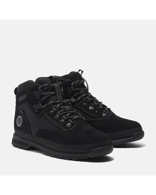 Timberland Euro Hiker Mid Lace up With Gore tex Bootie in Black