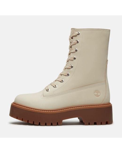 Timberland Natural Stone Street Platform Mid Boot For
