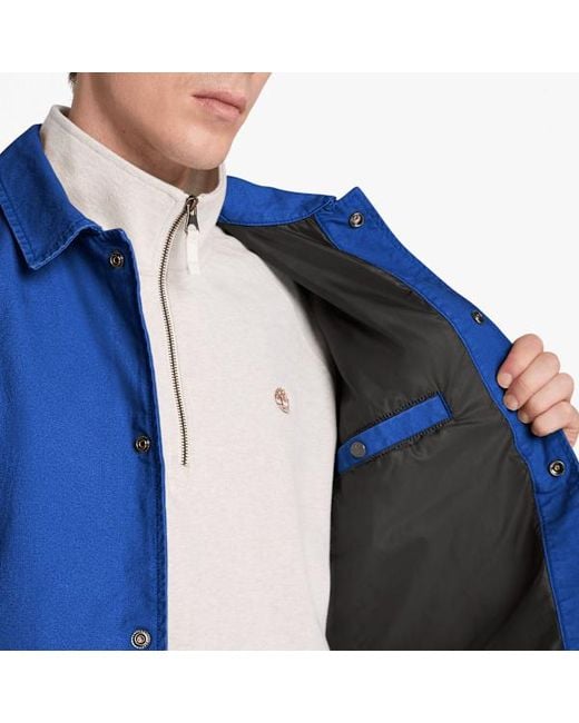 Timberland Blue Coach Jacket For for men