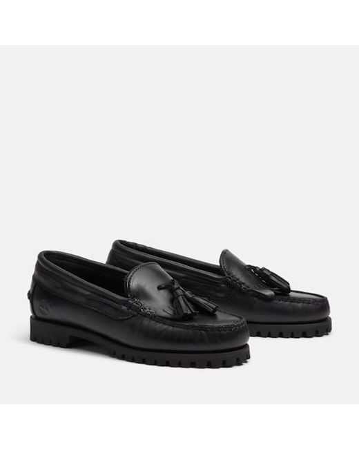 Timberland Black Authentic Kiltie Loafer For