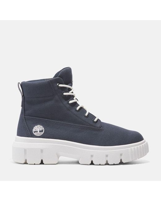 Timberland Blue Greyfield Mid Lace-up Boot