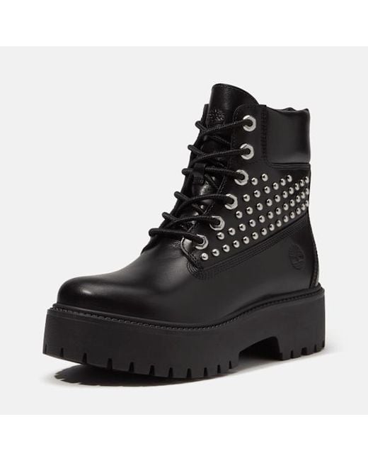 Timberland Black Stone Street Platform 6-Inch Boot For