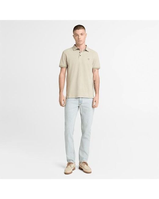 Timberland Natural Baboosic Brook Oxford Short-Sleeve Polo For for men