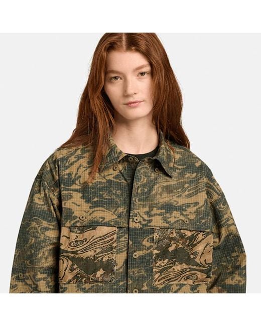 Timberland Green Camo Overshirt