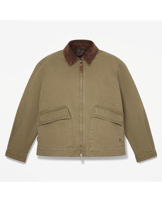 Timberland Green Strafford Washed Canvas Jacket 2.0 For