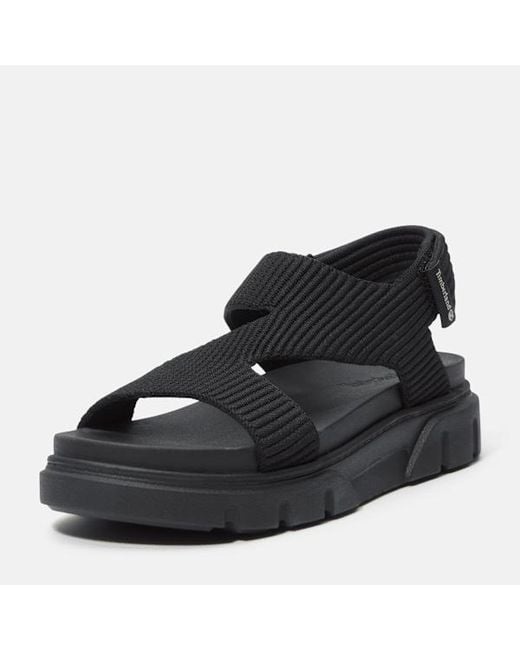 Timberland Black Greyfield Backstrap Sandal For