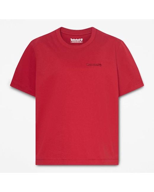 Timberland Embroidered Logo Short-Sleeve T-Shirt For