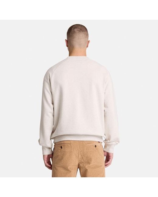 Timberland White Exeter River Crew Sweatshirt For for men