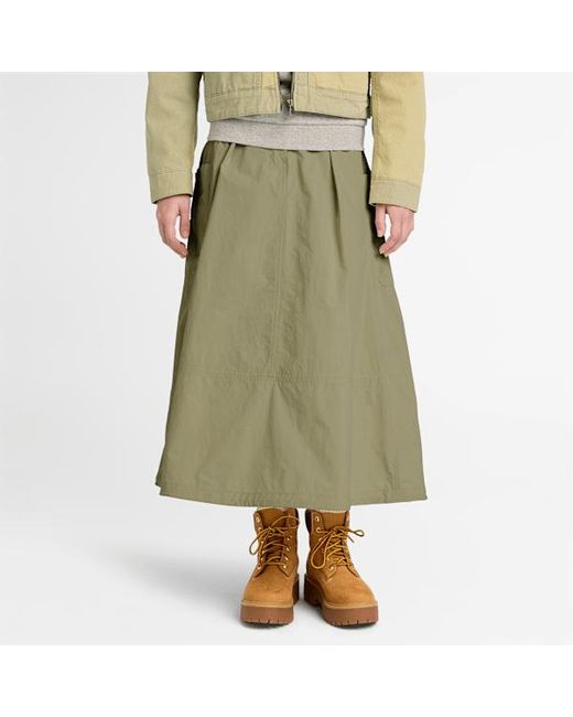 Timberland Green Utility Uv-Protection Cargo Skirt For