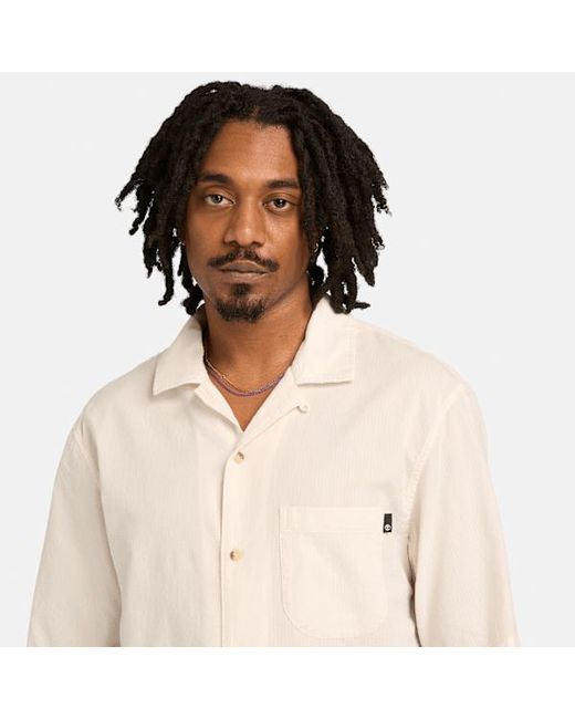 Timberland Natural Short-Sleeve Seersucker Resort Shirt For for men