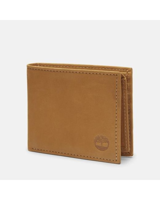 Timberland Brown Bank Icon Boot Passcase Wallet for men