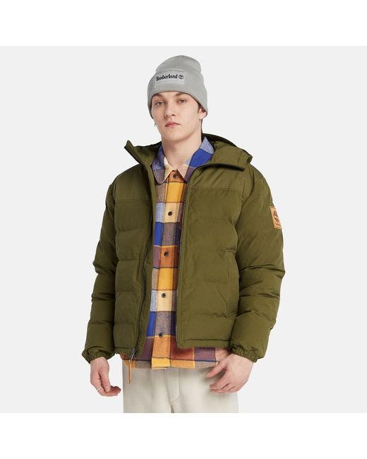 Timberland Green Mountain Welch Hooded Water Repellent Puffer Jacket for men