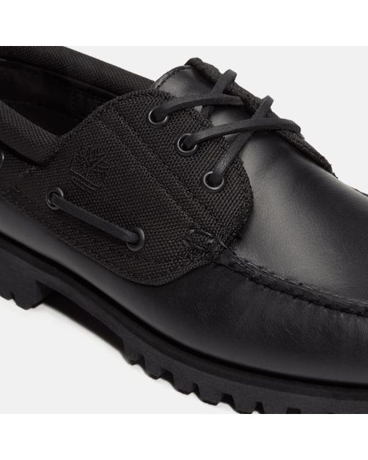 Timberland Black Authentic Boat Shoe For for men
