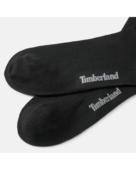 Timberland Black Knit 2-Pack Dress Sock