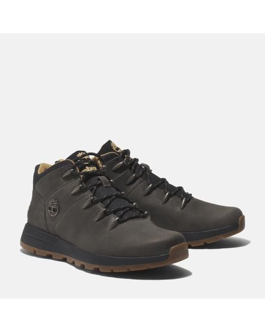 Timberland Black Sprint Trekker Mid Trainer For for men