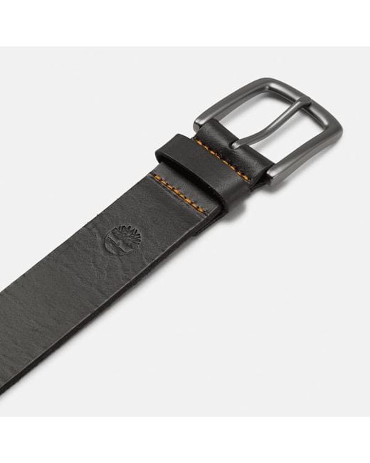 Timberland Black Glen Oak Leather Belt For for men