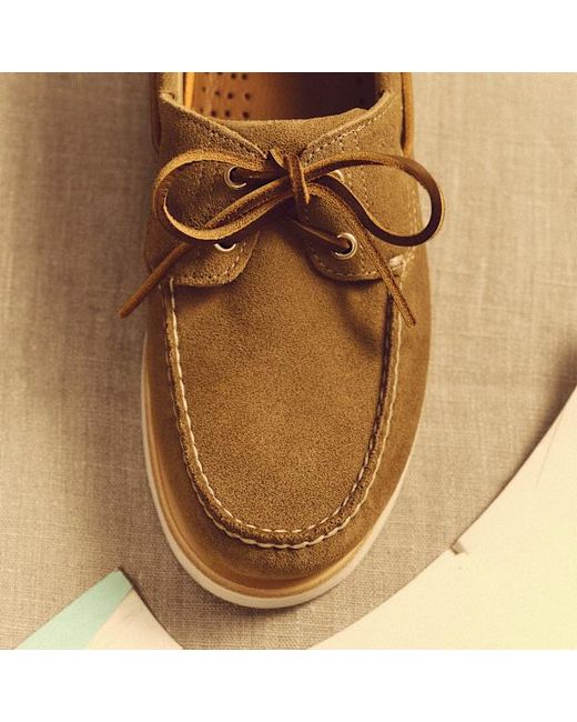 Timberland Brown Crafted Boat Shoe For for men