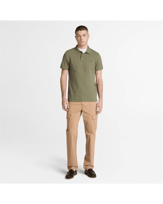 Timberland Green Oyster River Slim Short-Sleeve Polo For for men