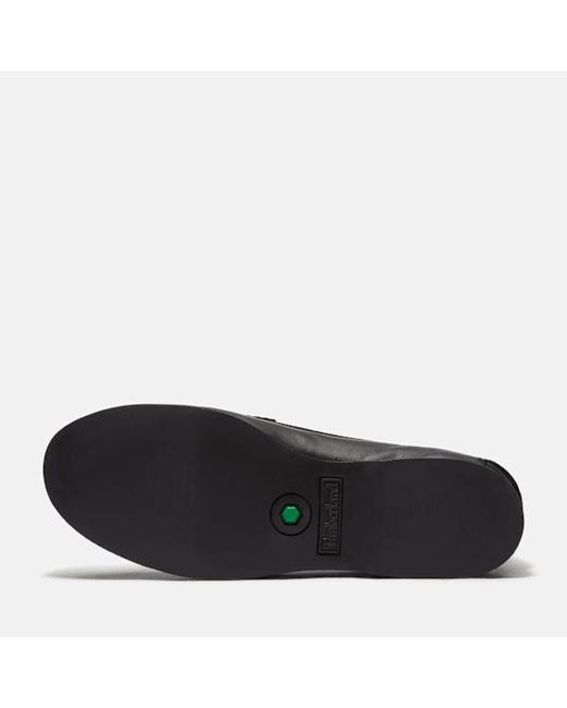 Timberland Black Classic Slip-On Boat Shoe For