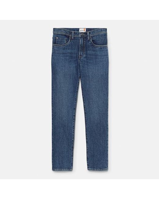 Timberland Blue Slim Stretch Denim Trouser For for men