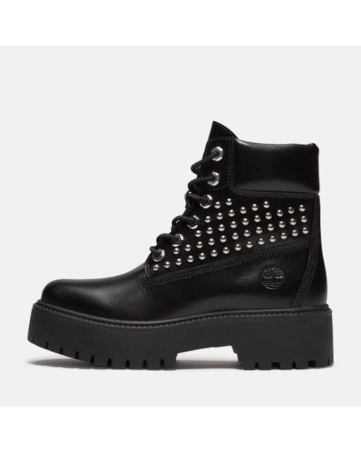 Timberland Black Stone Street Platform 6-Inch Boot For