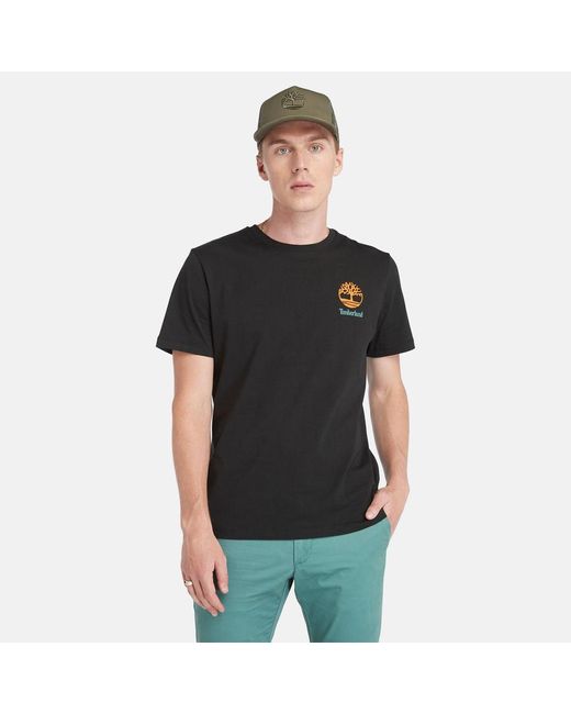Timberland Black Back Graphic T-shirt for men