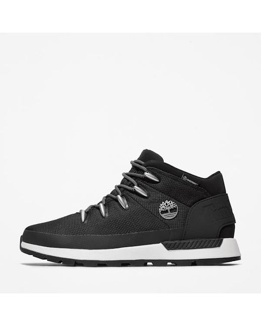 Timberland Black Sprint Trekker Mid Waterproof Trainer For for men