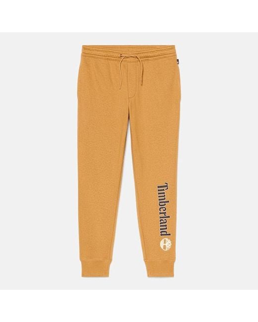 Timberland Orange Kennebec River Brushed Back Sweatpant For for men