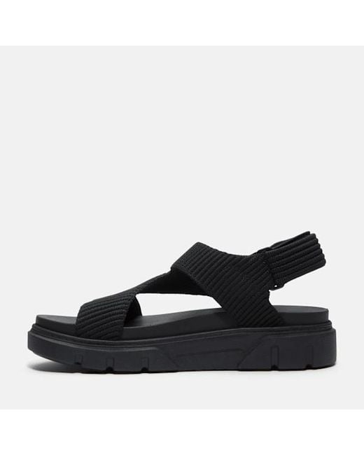 Timberland Black Greyfield Backstrap Sandal For