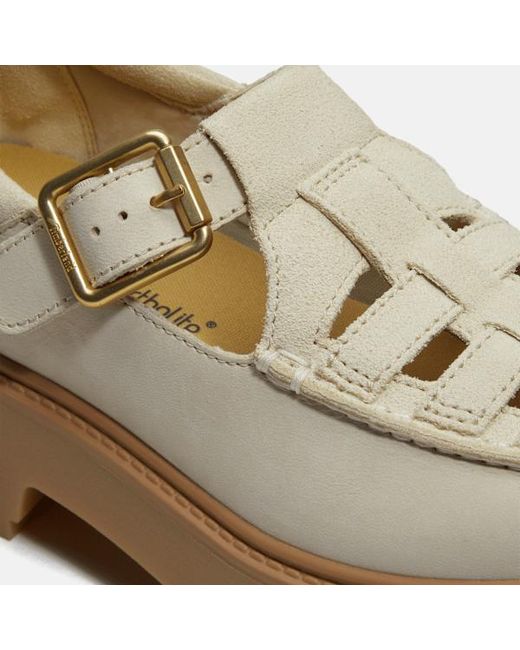 Timberland Natural Stone Street Platform Buckle Shoe For