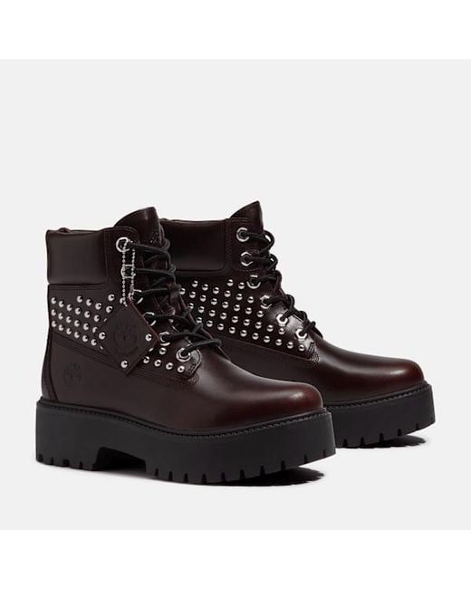 Timberland Brown Stone Street Platform 6-Inch Boot For