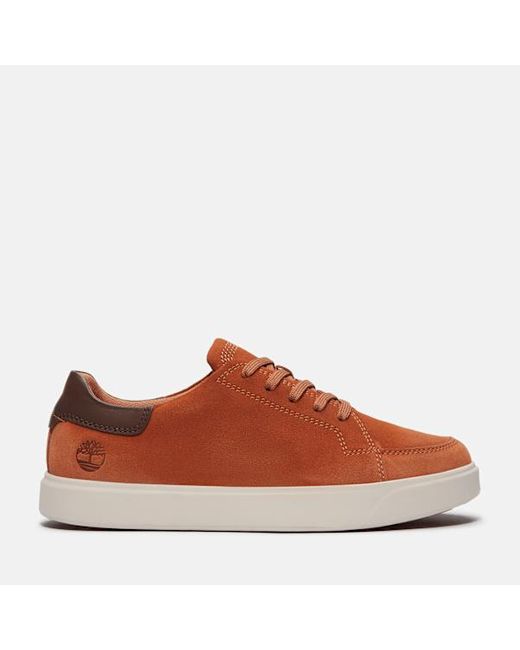 Timberland Brown Emerson Street Low Lace-up Trainer For Men In Orange, Man, Orange, Size: 6.5 for men