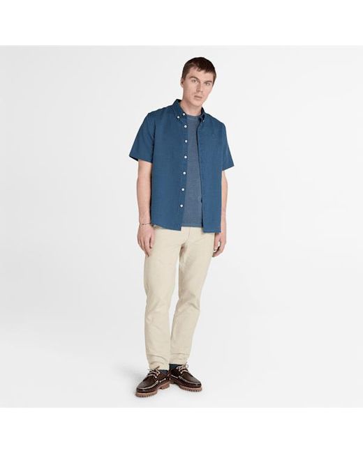 Timberland Natural Cotton Linen Joggers For Men In Beige, Man, Beige, Size: 30 for men